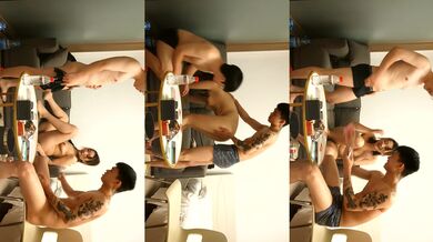 【眼睛败类探花】今夜双龙一凤，跟小姐姐玩游戏，裸体横陈，肆意玩弄，对白精彩有趣 (1)